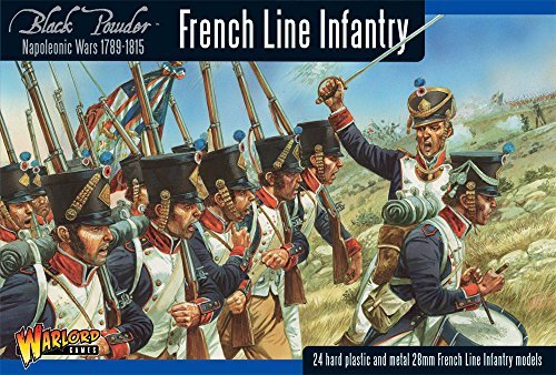Napoleonic French Line Infantry - Black Powder - 24 Hard Plastic And Metal by Black Powder