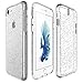 Produktbild VemMore für iPhone 7 / iPhone 8 Silikon Transparent Hülle Weich TPU [ 2 in 1] Gel Handyhülle Durchsichtig mit Muster Glitzer Himmel Sterne Schutzhülle Backcover Crystal Kirstall Clear Schutz Case Cover Kratzfeste Ultra Dünn Slim Scratch-Resistant Glatt Handytasche Soft Silicone Protective Bumper Flexible Zurück Schale Etui - Silber