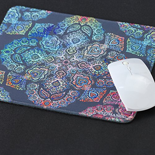 Gaming Mauspad(260 x 210 x 4 mm) ,Lizimandu Silent Designer Mousemat /Standard Size Anti-Rutsch-Gummi-Basis Mauspad(Farbverlauf Dekoratives/Gradient Decorative) - 5