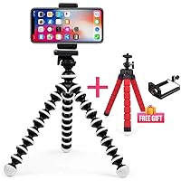 Smashtronics - Phone Tripod, Gorillapod, Portable and Flexible Adjustable Cell Phone Stand Holder and Universal Clip…