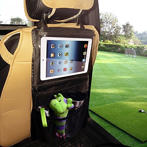 Creation® Auto Lagerung und Rücksitz Organizer - iPad Halter | Eco-Material | Muss Baby-Reise-Zubehör und Kinder Spielzeug-Speicher haben