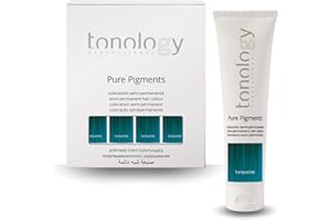 Tonology Pure Pigment Turquoise | Tinte Semipermanente sin Amoniaco, Tinte Fantasía, Mascarilla, Aporta Nutrición y Brillo, Turquesa - 1 Unidad 100ml