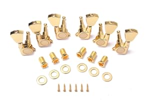 ALNICOV Non-brand 6 Mécaniques pour guitare électrique d'accordage de guitare Ratio : 1 : 18 pour LP