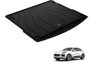 3W Boot Liner Fit for Porsche Macan 2014-2024 2025, TPE All Weather Custom Fit Trunk Mat for Porsche Macan, Waterproof, Anti-Slip, Easy to Clean, Cargo Liner Accessories