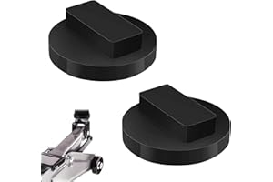 QNENEAM 2 Caoutchouc Jack Pad Bloc de Cric pour Mini, Coussin Cric Levage pour Mini Antidérapants Adaptateurs Supports de Protection Châssis pour Série 1 à 8 Z4 X Série et i3 i8 Taille 6 X 2,2 CM Noir