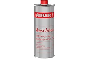 ADLER nafta per pulitura a secco, 1 Litro: smacchiatore e detergente a base di solvente contro lo sporco oleoso e grasso
