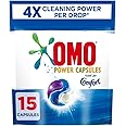 OMO 3-in-1 Power Capsules, with Touch of Comfort, for 4x cleaning power, 15 Pods (390g)