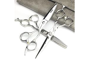 SHARONDS Profesjonalne nożyczki fryzjerskie, 15 cm, nożyczki do strzyżenia włosów 440C, nożyczki fryzjerskie, zestaw nożyczek fryzjerskich, stopień rozcieńczania 30-35% (zestaw trzech sztuk)