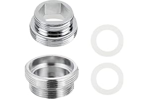 VIEVRE 2 adaptery do kranu M22 na M18, gwint zewnętrzny, filtr woda, złącze wtykowe do baterii kuchennych, oszczędzanie wody