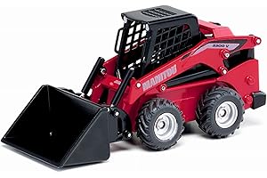 siku 3049, Mini Chargeur Manitou 3300V, 1:32, Métal/plastique, Rouge, avec Plusieurs fonctions, Compatible avec les autres modèles siku de la même échelle