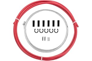 Chooee Bike Gear Cable Set for Shimano/Sram，MTB Gear Cable Set with Housing (Black/Blue/Red/Orange/Green/White)