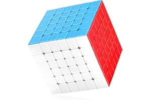 TOYESS Rubik's Cube 6 x 6 Stickerless, 6 x 6 x 6, 3D Puzzle Cube Toy Gift Packaging for Children and Adults, Sticker-Free