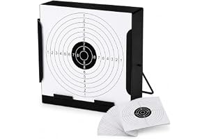 Kulfångare av stål + 50 mål för Airsoft & lufttryck, 14 x 14 cm