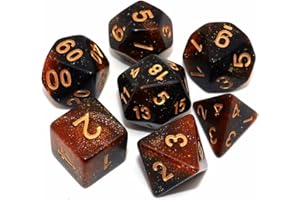 CREEBUY Dados DND D20, D12, D10, D%, D8, D6, D4, D20, D12, D10, D%, D8, D6, D4