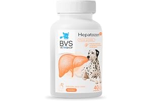 BARAKALDO VET+SHOP TIENDA VETERINARIA BVS Vet Shop | Hepatozen Plus 40 Comprimidos para Perros y Gatos | Promueve la Salud hepática y la regeneración del hígado de tu Mascota | 400/100 - Razas Grandes
