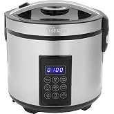 Tristar Rice Cooker and Steamer XL (2.2 L), 24 H Keep Warm Function, 7 Programs, Digital Panel, Timer, for 8-10 People, BPA F