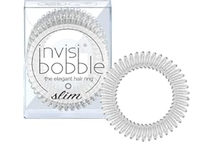 Invisibobble Slim Hair Ties Suitable for All Hair Types, Pack of 3