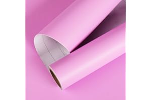 Livelynine Möbelfolie Kinder Rosa Möbel Kinderzimmer Mädchen Klebefolie Rosa Dekofolie für Kinderzimmer Möbel Tür Schlafzimmer Mädchenzimmer Wand Kinderküche Selbstklebend Tapeten Abwaschbar 40CMx2M