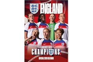 2026 CALENDAR ENGLAND WOMEN'S FOOTBALL MONTH TO VIEW A3 WALL CALENDAR OFFICIAL PRODUCT