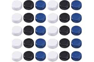 Vicloon Magnesy na lodówkę i tablicę suchościeralną, okrągłe, płaskie, mocne magnesy neodymowe, kolorowe, różne planowanie (3 kolory)