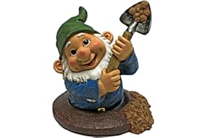 Design Toscano QM2469600 Shoveling Sam, the garden gnome
