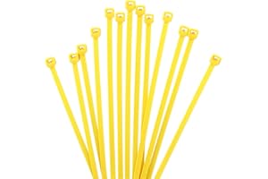 XINGO 1000 pièces Colliers de Serrage professionnelles, Jaune-150mm x 2.5mm, Autobloquant, Attache Câble Résistant aux UV, Idéale pour l'intérieur et l'extérieur