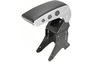 CARJOY Apoyabrazos para Coche Reposabrazos Universal Consola Central Cromado