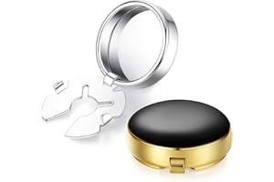 HONEY BEAR Herren Weiß Perle Schale Stein/Schwarz Achat Onyx Manschettenknöpfe Cufflinks Edelstahl Manschettenknopf, ButtonCuff Knopfclips für gewöhnliche Hemden,MEHRWEG