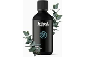 ‎FRIHED. NORDIC WEAR frihed.® Sauna Infusion Nordic Breeze - Highly Concentrated Eucalyptus Oil - Refreshing - Long-Lasting Fragrance - 100 ml Glass Bottle - Made in Lüneburg