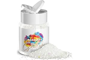MARBLERS Holographic Glitter [Mixed White] 1.5oz (42g) | Chunky | Non-Toxic, Vegan, Cruelty-Free | Face, Body, Eyeshadow, Hair, Festival, Party Makeup | Nail Art, Polish | Resin, Tumbler, Slime, Craft
