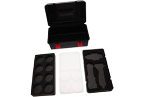 BESPORTBLE Contenitore Per trottola Vuoto in Plastica Nera Con Maniglia Per Ragazzo Ragazza Organizzatore Portatile Per Accessori Scatola Di Trasporto Per Giocattoli