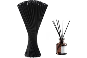 LARALILY 80 Stück Duftstäbchen Nachfüller Rattanstäbchen Raumduft Stäbchen 30cm X 3mm Reed Diffuser Sticks Aroma-Diffuser-Sticks für ätherisches Öl Ersatz Duft Stäbe für Raumduft Büro Zuhause