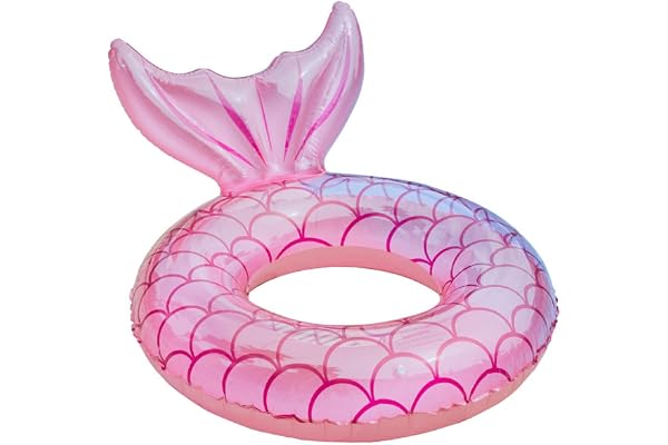 WLZP Bouée Gonflable, Durable Ronde Gonflable avec poignée Matelas d'air pneumatique Radeau de Piscine Gonflable Flottant Piscine Flottante Anneau Adulte de Taille