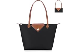 BOJLY Oxford pour Femme Sac à Bandoulière de Pliage Grande Capacité Sac a Main Nylon Dames Shopping Pliant Fourre-tout Plage Sac de Voyage Imperméable Occasionnel