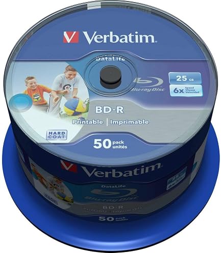 TDK Blu-ray Disc 50 Spindle - 25GB 4X BD-R - Printable : Amazon.co