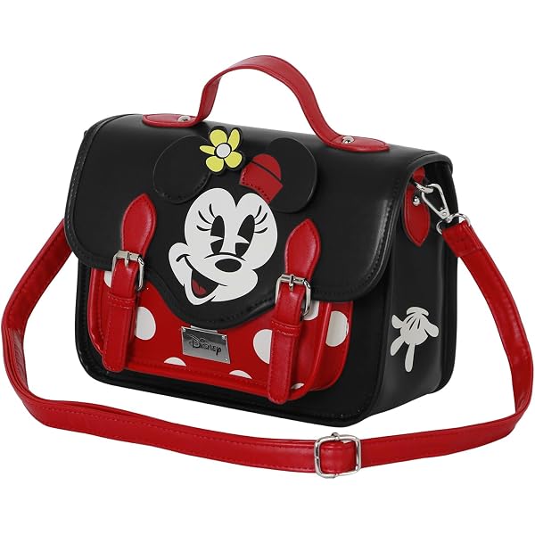 Sac Shopping Minnie Mouse Violet - Mybagstory - Grand Format 48cm - Bretelles Et Poignées - Plage Courses