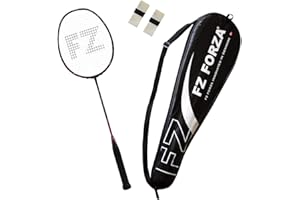 FZ Forza - Badmintonschläger Airflow 74 Lite für Fortgeschrittene - Schlägertasche & 2 Badminton Racket Grip gratis