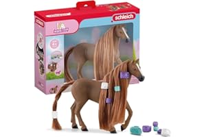 Schleich HORSE CLUB Sofia's Beauties 42582- Jument Pur-sang Anglaise à coiffer - Figurine Cheval Réaliste avec Crinière Coiffable et Accessoires- Pour Garçons et Filles- Cadeau pour Enfants dès 5 Ans