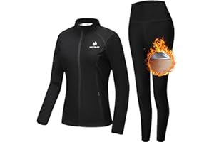HOTSUIT Sudation Femme avec Sudation Jacket et Sudation Legging pour transpiration et amincissant avec couleur Noir (S-5XL)