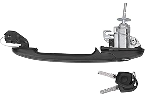 FYDUN Manija de Puerta con Llave, Manija de Puerta Exterior Reemplazo Delantero Izquierdo/Derecho 7M0837207B Apto para Seat Alhambra