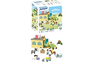 PLAYMOBIL JUNIOR | Bauernhof-Abenteuer | nachhaltiges Spielzeug für Kinder ab 1 Jahr | 71656