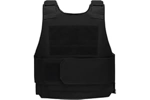 Kugooyi Tactical Vest MOLLE Airsoft Protective Vest Adjustable Light Breathable Quick-release Hunting Explorer Outdoor CS Paintball Combat Military Training Gilet Equipment-Small