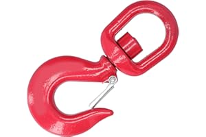 HUAIRDUM Gancio per gru, 3 tonnellate di carico nominale Ganci di sollevamento a 360° per il trasporto portuale per l'ingegneria edile