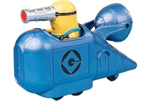 YOLOPARK Minions Despicable Me 4 Toys,Mega Minions Gru's Car Gifts for Toddler Boys and Girls Age 3 4 5 6 7 8 Year 0ld, Friction Powered Cars Pull Back Minions Action Figure Party Favors