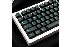 ‎SUMGSN 120 Tasten Transluzente Tastenkappen-Set Cherry Profile Double Shot Keycap Set Fit for 61/87/104/108 Cherry MX Switches Mechanical Keyboard