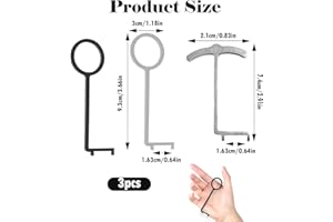 ERIOSCAR 3pcs Psa Timing Belt Wear Gauge Set Professional Tool For 1.0 & 1.2 Petrol Engines - Precise Wear Measurement, Simple Operation Tester Test Indicator Check For Citroen, Peugeot, Toyota Opel (Round)