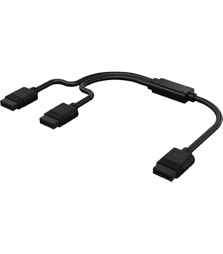 Corsair ICUE LINK Slim-Kabel – 200 Mm, Schlank & Flexibel Für Dein PC-Setup – Schwarz