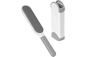 QWORK® Brosse Anti Poils Animaux Chat & Chien - Puissance de nettoyage renforcée, autonettoyante et réutilisable - Enlève Poils sur Vêtements, Canapé, Voiture, Lit