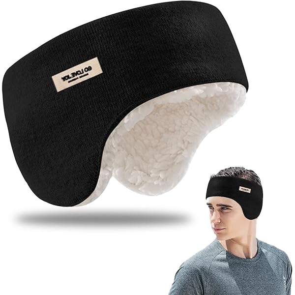 3 Fasce Orecchie Donna Lavorate A Maglia – Motivi Geometrici A Fiocchi Di Neve, Paraorecchie Morbidi E Caldi, Taglia Unica, Multicolore (Nero, Marrone, Beige-Rosa)