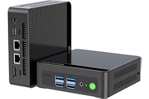 robtomp Mini PC, Intel Twin Lake N150 (Beat N100/N95, Jusqu’à 3.6GHz), 16GB DDR4 512GB PCIe SSD, Mini Ordinateur de Bureau Triple Affichage 4K, HDMI/USB3.2/WiFi 6/BT5.2/RJ45 LAN pour Bureau et Maison